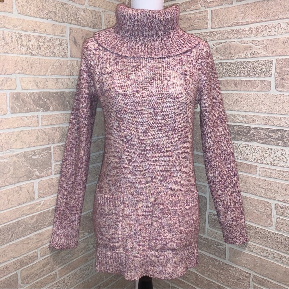 New LOFT Outlet Wool Pink Turtle Neck Sweater